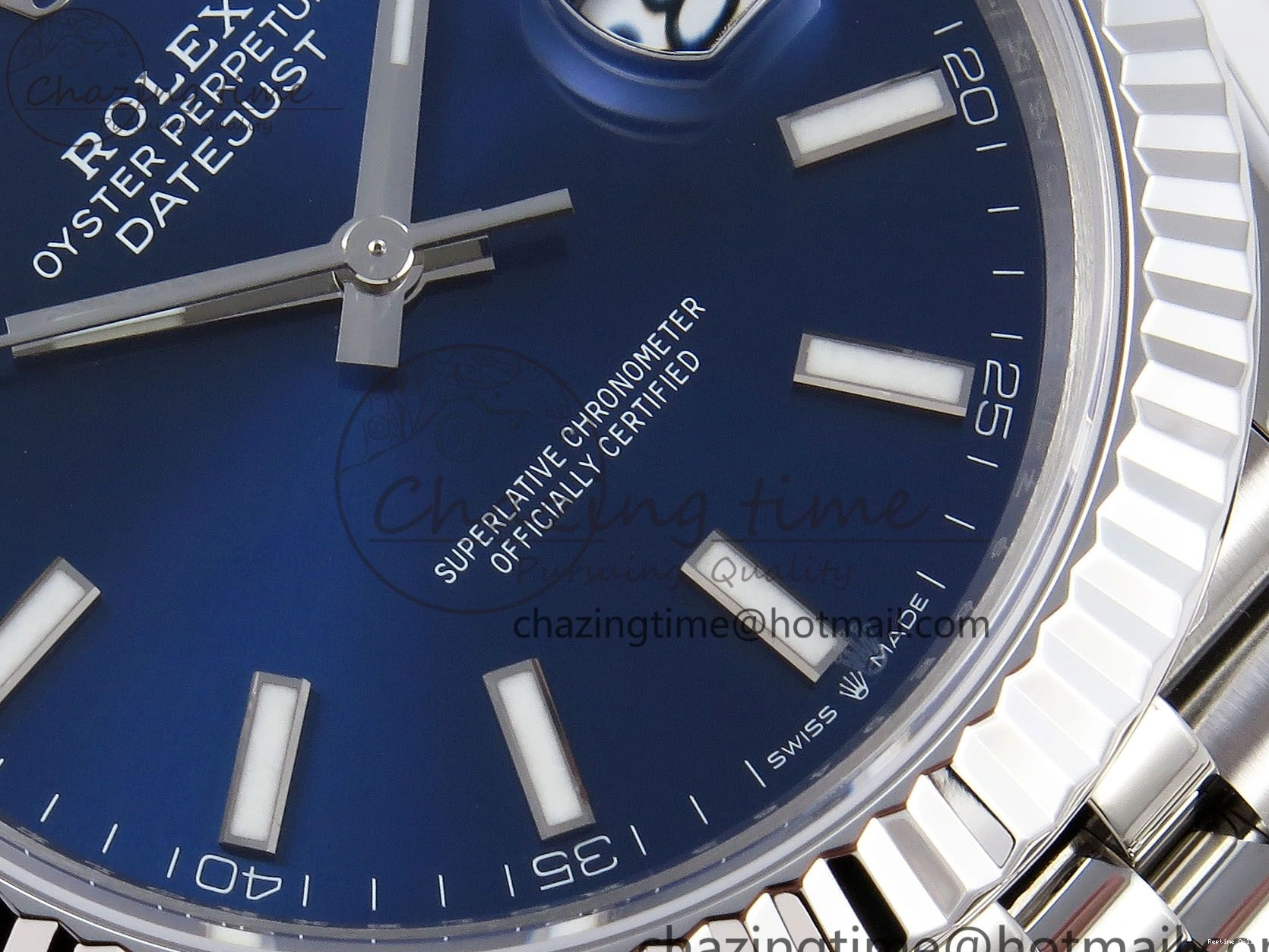 0105 Elegant DateJust 41 126334 904L SS VSF 1:1 Best Edition Blue Dial on Jubilee Bracelet VS 1327